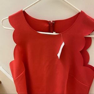 Coral scalloped Jc Crew factory dress new w tags